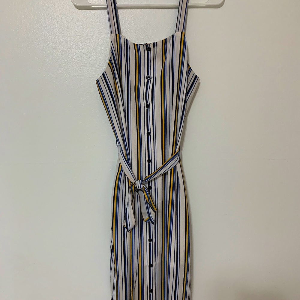 Midi Striped Buttoned Down Dress